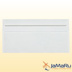 Briefumschlag DIN lang weiß selbstklebend 75 g/m² mit Fenster