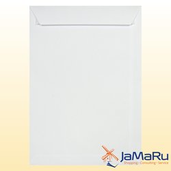 Versandtaschen C4 weiß haftklebend 90 g/m² mit Fenster